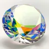 Films 3080mm Ab Colorful K9 Crystal Diamond Paperweight Decorative Rainbow Maker Prism Glass Diamonds Wedding Home Desktop Decoration