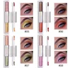 Eye Shadow/Liner Combination Double-ended Eyeshadow Stick Waterproof Glitter Eyeshadow Pen 16 Colors Creamy Eye Shadow Highlighter Pencil 230705