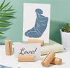 Wood Name Card Files Holder Place Cards Menu Holders Table Number Desk Stand Clip Party Wedding Decoration Photo Clips Ornaments JL1462