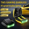 TWS Bluetooth Earphone Earbuds Wireless Gaming Headsets R05 Gaming Gaming Bluetooth Headset TWS Earphone Yellow