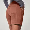 Short femme Chic dame couleur unie décontracté près du corps pantalon court doux sport femme vêtements