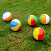 Balloon 12PCS Summer Inflatable 6 Colors PVC Beach Balls Children Outdoor Swimming Pool Interactive Ball Toy Random Color 230705