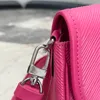Простые флип -мешки с поперечным телом розовые сумочки для мессенджер