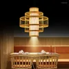 Hanglampen Bamboe Geweven Kroonluchter Licht Chinees Retro Zolder Restaurant Plafonddecoratie Japans Theehuis E27 Keukenaccessoires