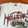 Hellstar recdrds ins ta sama europejska i amerykańska marka modowa bawełniana koszulka z długimi rękawami męskie bluzy z okrągłym dekoltem z długim rękawem outdoor casual Street bluzy SMLXL
