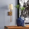 Wandleuchte Schlafzimmer Nachttisch American All-Kupfer Schwarz Gold Wohnzimmer TV Messing Persönlichkeit Einfache LED Spiegel Scheinwerfer
