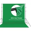 Material Ru 3*3m/2*3m/1.8*2.7m Green Screen Backdrop Studio Photography Background Washable Polyestercotton Fabric for Portrait Shooting