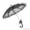 Parapluies Vintage couleur noire dentelle parapluie Parasol pour dame femmes mariage photographie décor accessoire dentelle parapluie décoration