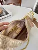 luxe Designer zomer handtas Crossbody tassen bandjes Womens Raffia Stro twee schouder reizen Strandtas heren celiny geweven modeketen Triangle Totes Clutch Bags