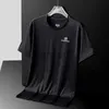 メンズ Tシャツ QUESHARK 反射男性クイックドライ半袖スポーツランニング Tシャツ通気性アイスシルクトップス Tシャツフィットネスジムワークアウト Tシャツ J230705