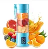 6 Blades Fruit Vegetable Tools Electric Juicer Cup Mini Portable Usb Rechargeable Juice Blender And Mixer 2 4 6 Leaf Plastic Making Cups Machine DHL