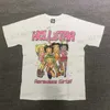 Camisetas Masculinas Masculinas Mulheres Hellstar T-shirts Cartoon Beauty Estampado Top Tee Casual Moda Rosa HELLSTAR T-shirt T230705