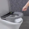 Coprisedili per WC Coprisedili per bagno Cerniera di sicurezza personale Cuscinetti universali Closestool Tappetino incandescente Famiglia El Nero Rosa