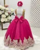 Kız Elbise Süslü Çiçek Uzun Balo Elbise Doğum Günü Partisi Elbise Çocuklar Akşam Resmi Elbise Nedime Düğün