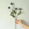 Fleurs décoratives branche unique fleur artificielle pissenlit fausse petite boule d'épine plante de simulation d'hortensia blanc pour la décoration de mariage à la maison