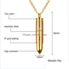 Pendant Necklaces 316L Stainless Steel Open Mens Cross Scripture Locket Charm Gold Chains For Women Hip Hop Jewelry Drop Delivery Pen Dhtwd