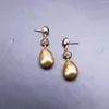 Boucles d'oreilles pendantes femmes élégantes perle d'eau douce goutte d'eau bijoux de boucle d'oreille ovale