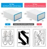 6Packs Transparent Shoe Box Shoes Organizers Plastic Thickened Foldable Dustproof Storage Box Stackable Combined Shoe Cabinet L230705