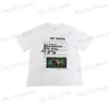 Men's T-Shirts RAF SIMONS Print Cotton Crew Neck Men's And Women's Short Sleeve T-Shirt S-XL T230705