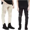 Whole-rock star vêtements designer pantalons slp bleu noir détruit menstrousers slim denim droit biker skinny pantalons hommes rippe248G