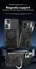 新デザイン電話ケースシャオ mi 13 12 Lite 12T 11T 注 12 11 プロ A1 + 4 グラム 360 度回転リングホルダーキックスタンドスライドレンズ保護耐衝撃電話カバー