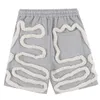 Herrshorts Hiphopshorts för män Distortion Rope Harajuku Streetwear Sweatshorts Sommar Lösa Casual Shorts 230704