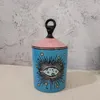 Cannucce Big Eye Jar Sky Starry Sky Candele Incenso con coperchio a mano Aromaterapia Janle Jar Candleabra Decorazione per la casa fatta a mano