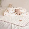 Changing Pads Covers Korean Bear Bunny Embroidered Baby Diaper Changing Pad Washable Waterproof Children Mattress 230705