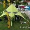 Фабричные изготовленные на заказ палатки-пауки, 12 м, палатка с навесом под звезду, палатка с колокольчиком и звездой императора