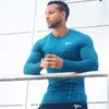 T-shirts pour hommes NOUVEAU Hommes Compression Séchage rapide T-shirt à manches longues Homme Gym Fitness Running t-shirt Homme Jogging Sports Workout Tight Tees Tops J230705