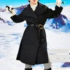 Kurtki damskie Namiot 4-osobowy Gruby dla kobiet Damska kurtka pikowana z długim rękawem Płaszcze bąbelkowe
