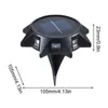 Solar Ground Lights Octagonal Plug In LED Landscape Lighting For Patio Lawn