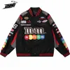 Heren Jassen Oversized Racing Jas Letters Borduren Varsity Jacket Mannen Winter Mode Losse College Jas Unisex Streetwear Jassen 230705