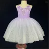 Stage Wear High Quality Giselle Ballet Dress Lady Short Sleeves Women Bubble Costumes Green Puffy Gauze Skirt