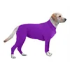 Dog Apparel Pet Onesie Clothes Tight Prevent Shedding Hair Recovery Suit 4-legged Pajamas Anxiety Jumpshirt