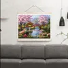 Stitch DIY Spring and Summer Landscape Diamond Målning Cross 5d Full Diamond Embroidery Mosaic Hushållsvaror julklappar