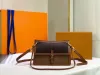 3A saco de luxo designer mulheres vintage axilas clássico saco elemento duplo alça de ombro único portátil crossbody pequenas bolsas de couro genuíno m40729