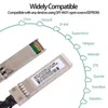 Équipement à fibre optique 3X 10G SFP Câble Twinax Cuivre à connexion directe (DAC) 10GBASE Passif pour SFP-H10GB-CU1M Ubiquiti D-Link (0,5 M)