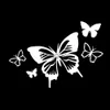 Car Stickers 146CM104CM Beautiful Cartoon Butterflies Decal Art Vinyl Car Stickers Creative Decoration Decal Car Window Decor x0705