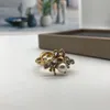 Designer Branded Jewelry Rings Womens Gold Silver Plated Copper Finger Adjustable Ring Women Love Charms Wedding Supplies Luxury Accessories GR-026