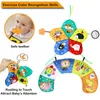 Kissen Baby Bauch Zeit Kissen Spielzeug Schwarz Weiß Hochkontrast Babyspielzeug Montessori Spielzeug für Babys geboren Kleinkinder 0-6 6-12 12-18 Monate 230705