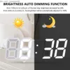 Настенные часы 3D Wall Clock Modern Design Stand Vishing Led Digital Clock Alarm Electronic Cudlight Clock для комнаты для дома декор 211023 Z230705