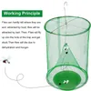 Ranch Fly Trap Outdoor Reusable Hanging Cages with Bait Trays Fly Catcher Killer for Farm Orchard Restaurants KDJK2307