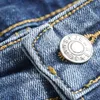 Męskie jeansy Męskie retro patchworkowe spodnie Ułożone podarte długie spodnie Proste Y2k Baggy Washed For Men