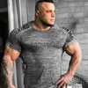 Heren T-shirts Mens Run Jogging Sport Tshirt Mannen Gym Fitness Bodybuilding T-shirt met korte mouwen Man Workout Training Tee Tops Kleding J230705