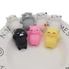 Kawaii Squishies Mochi Squishy Toys Söt katt TPR Mini Stress Relief Leksaker Födelsedagspresent Dekompressionsleksak