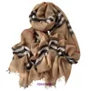 Designer Luxury Bur Home scarves for sale 2023 New Wool Scarf Women's British Versatile Plaid Thin Long Neck Warm Big Shawl