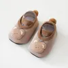 First Walkers Fashion Born Infant Neonate Ragazzi Calzini da pavimento stampati in cartone animato antiscivolo Scarpe da culla in gomma morbida Mocassini # p4
