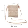 Belts Fashion Beach Straw Woven Bag Summer Rattan Basket Shoulder Small Handbag