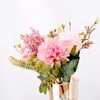 Fleurs décoratives automne soie artificielle Rose maison mariage décoration marguerite Arrangement Bouquet haute qualité fête de noël Faux